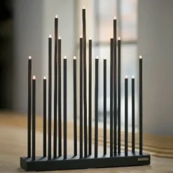 Candelabro eléctrico Elflugan Grande, Gris