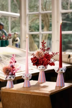 Candelabro Eva 9,5 cm, Rosa