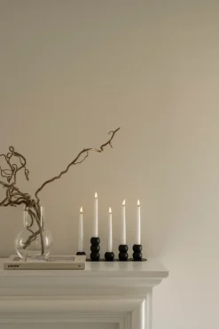 Candelabro Lykke combinable incl. 5 velas LED, Black
