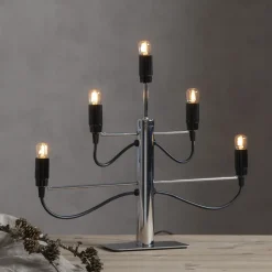 Candelabro Milano 5, 46 cm, Cromo