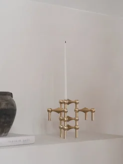 Candelabro Nagel, Latón cepillado