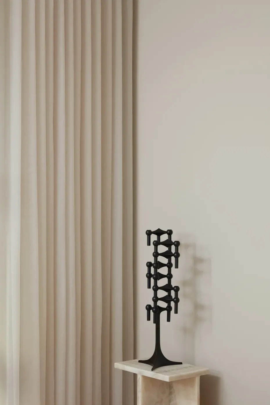 Candelabro Nagel, negro mate