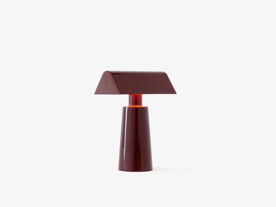 Caret MF1 portable Lámpara de mesa, Dark burgundy