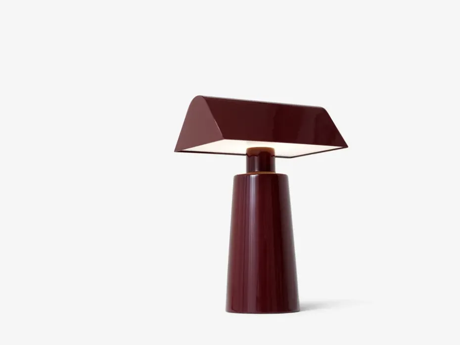 Caret MF1 portable Lámpara de mesa, Dark burgundy