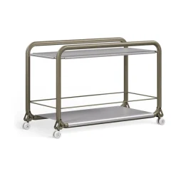 Carrito con ruedas Tension, Grey green-acero inoxidable
