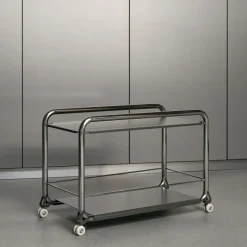 Carrito con ruedas Tension, Cromo-graphit texture