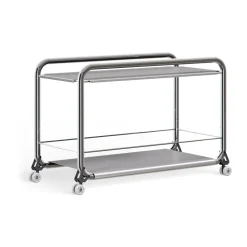 Carrito con ruedas Tension, Cromo-acero inoxidable