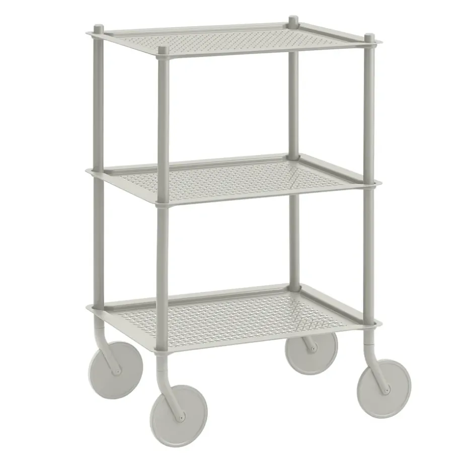 Carrito Flow 3-layer 90 cm, gris