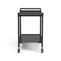 Carrito para servir Teatime, fresno lacado negro