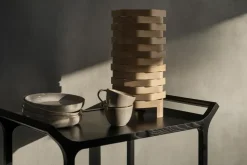 Carrito para servir Teatime, fresno lacado negro