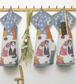 Cats fun Paño de cocina, 35x50 cm