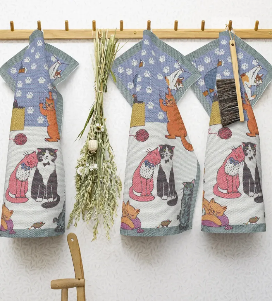 Cats fun Paño de cocina, 35x50 cm
