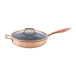 Cazuela con tapa con recubrimiento hybrid coating Hâws Santo, Oro rosado