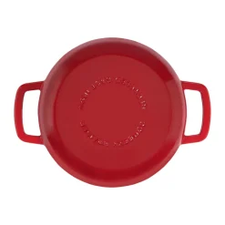 Cazuela de hierro fundido esmaltado Combekk Enameled Ø28 cm, Pomo cherry-silver
