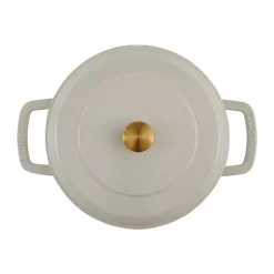 Cazuela de hierro fundido esmaltado Combekk Enameled Ø28 cm, Pomo sand-gold