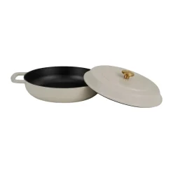Cazuela de hierro fundido esmaltado Combekk Enameled Ø28 cm, Pomo sand-gold