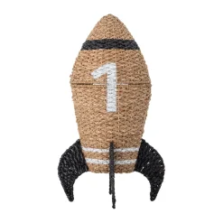Cesta con tapa Cosmina Ø40x68,5 cm, Natur