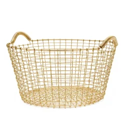 Cesta de alambre Korbo Classic 35, latón