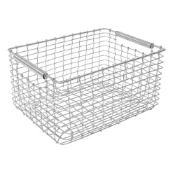 Cesta Rectangular 19, acero resistente al ácido