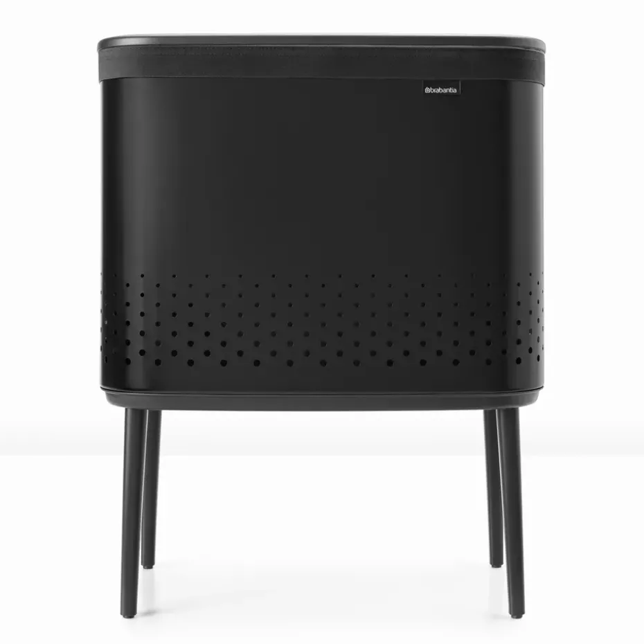 Cesto de la ropa Bo 60 L, negro mate