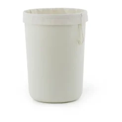Cesto de ropa Hide Laundry Basket Cotton Liner , Blanco roto