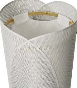 Cesto de ropa Oya 75 L, Gris cálido