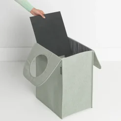 Cesto ropa sucia Brabantia, rectangular 55 L, verde