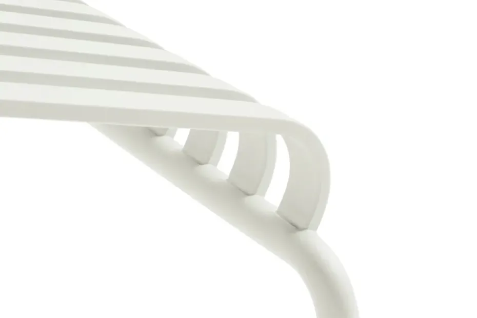 Chaise longue Palissade, Cream white