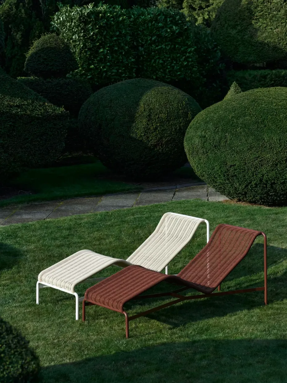 Chaise longue Palissade Cord, Iron red