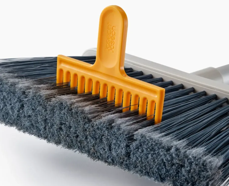 Cleantech escoba de mango largo ajustable con almacenamiento, Stone