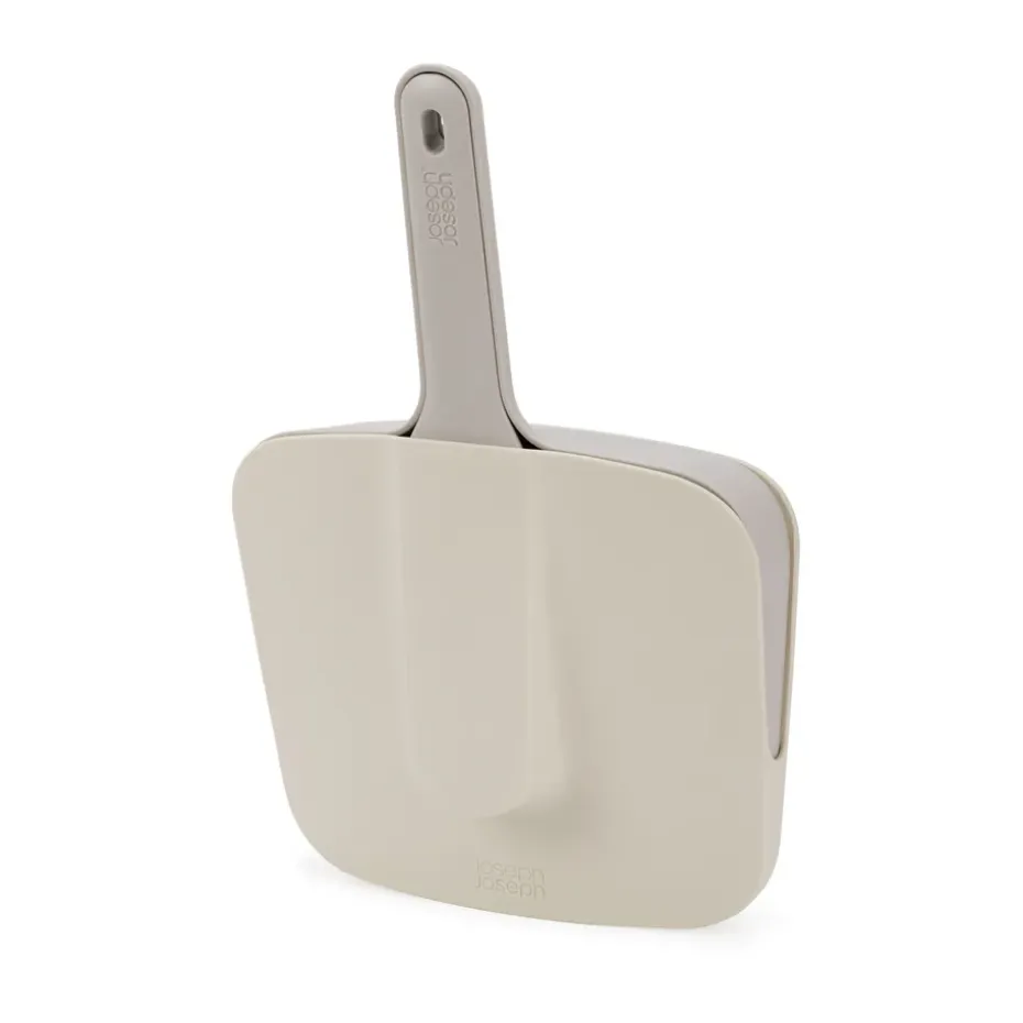 Cleantech Recogedor y cepillo para interiores montado en la pared con protector, Stone