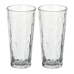 Club No. 19 vaso plast 25 cl 2-pack, Cristalino