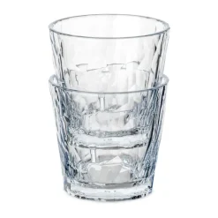Club No. 22 vaso plast 25 cl 2-pack, Cristalino