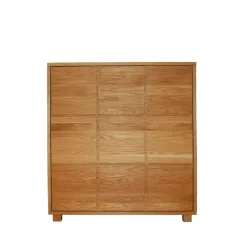 Cómoda 1, Roble aceitado, 5 cajones