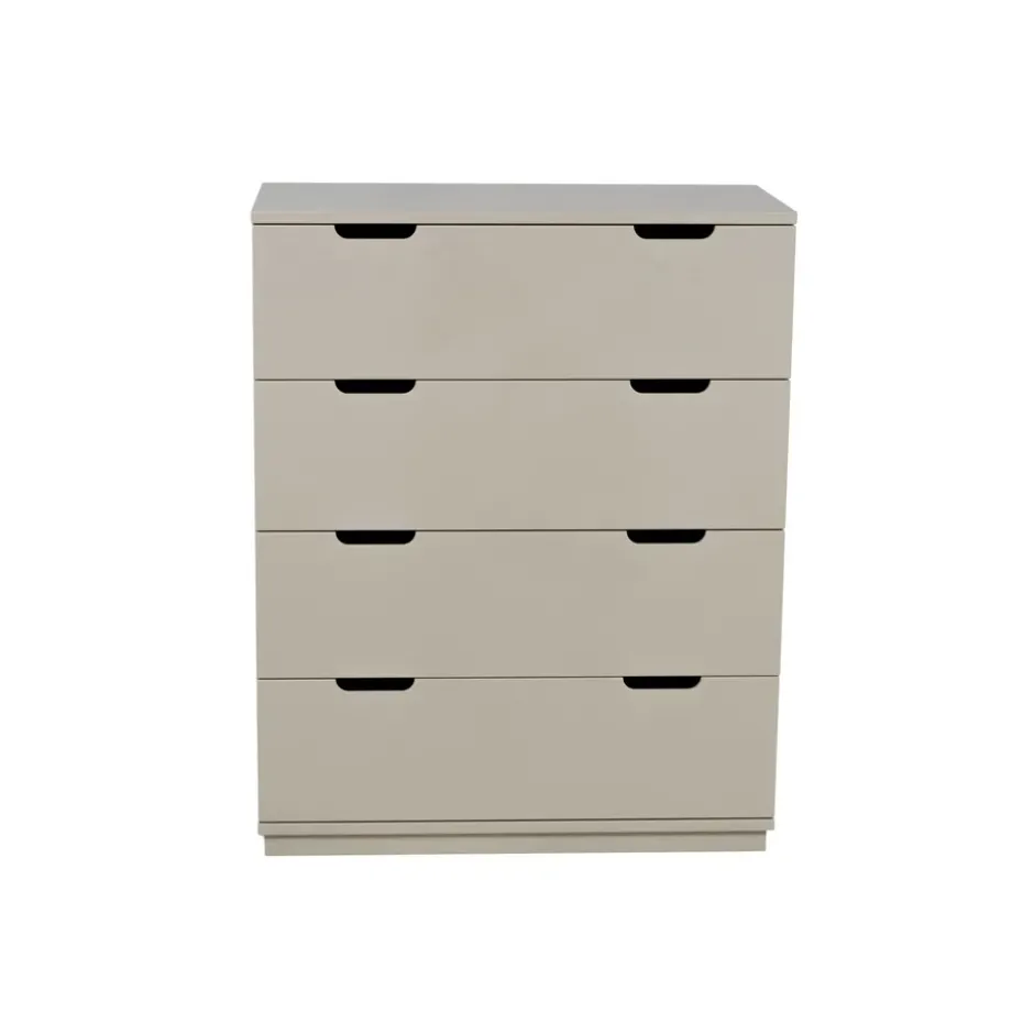 Cómoda Aoko de 4 cajones, Beige