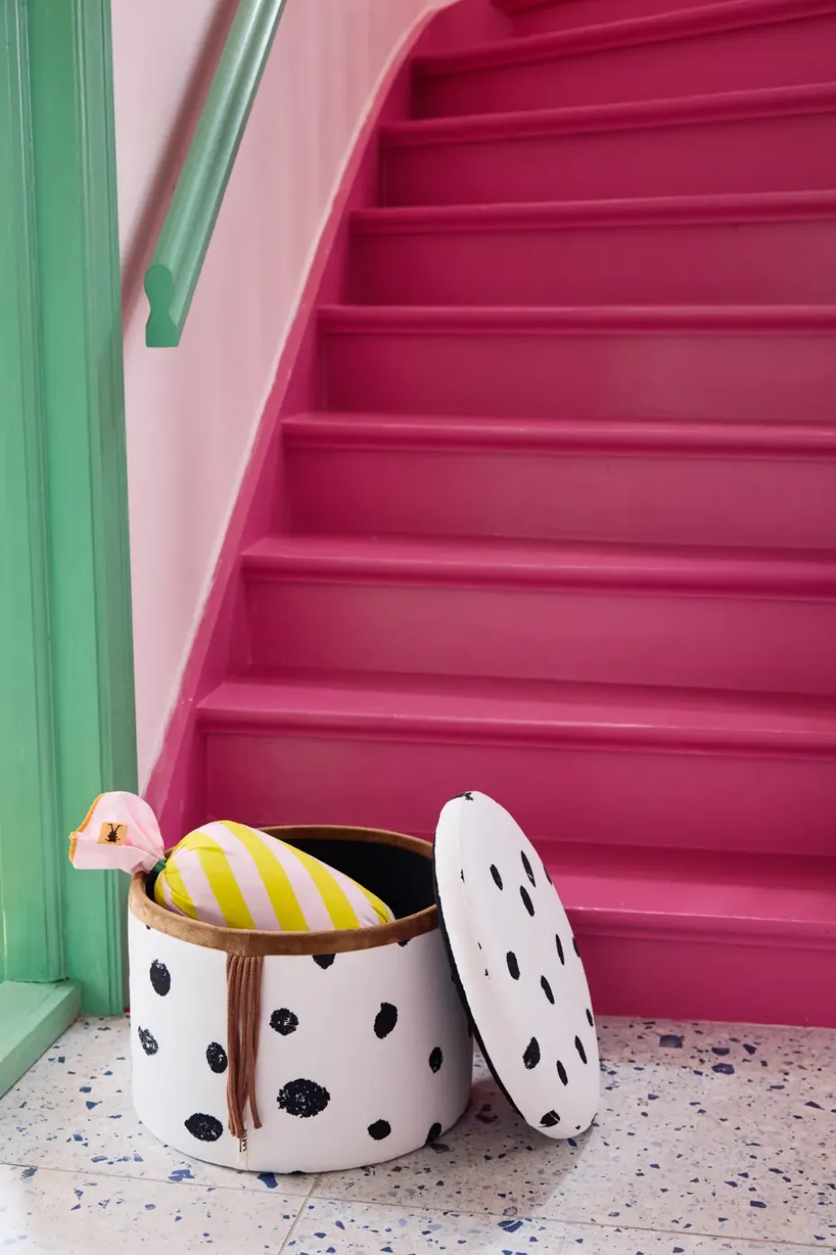 Cojín caramelo Pippi, Rosa
