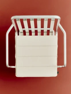 Cojín de asiento Terrazza, Cream white, 40x40 cm