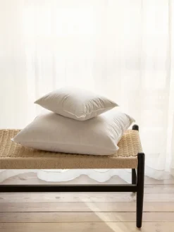 Cojín de plumas Sonno mediano, Blanco, 50x60 cm