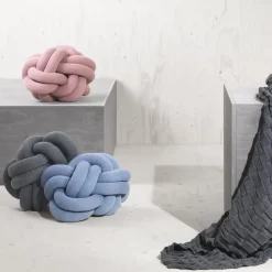 Cojín Knot, gris