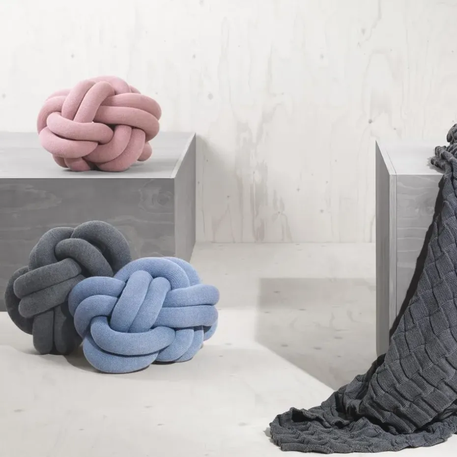 Cojín Knot, gris