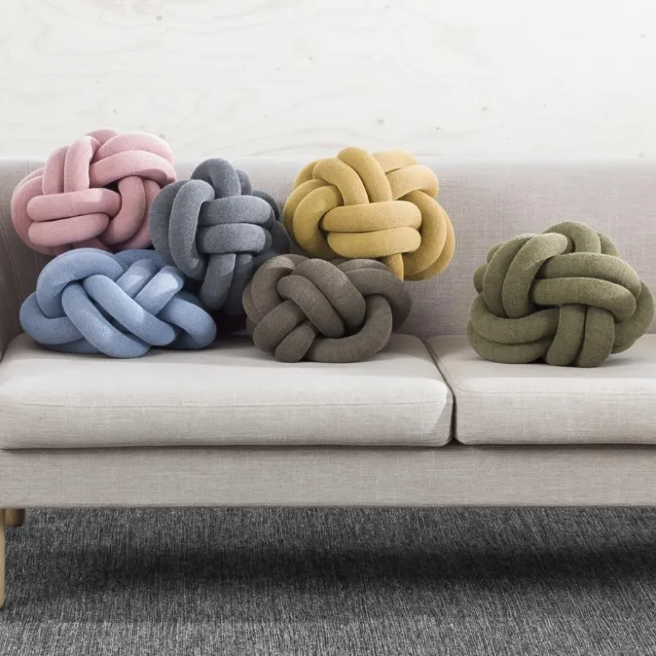 Cojín Knot, gris