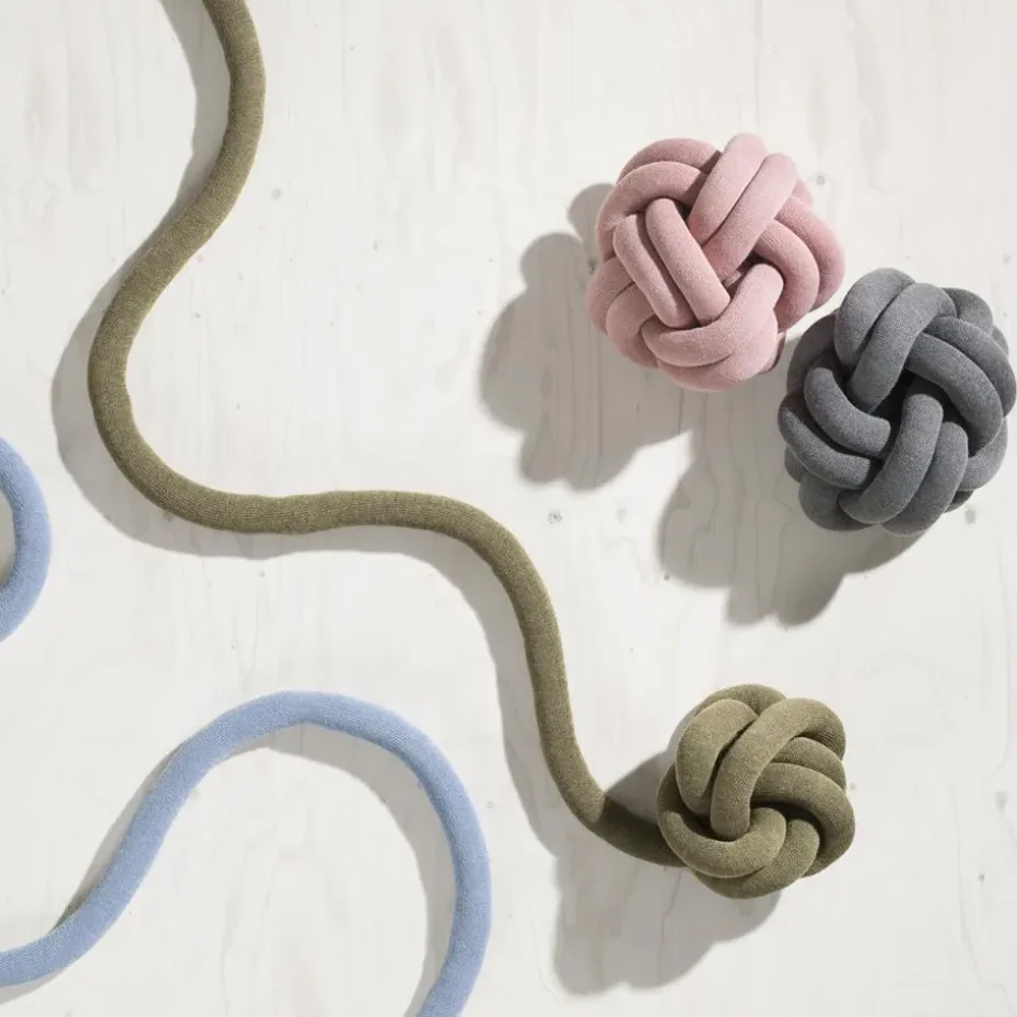 Cojín Knot, gris