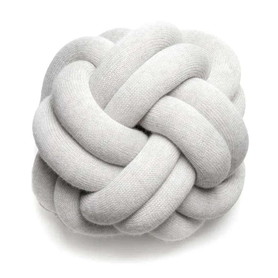 Cojín Knot, gris claro