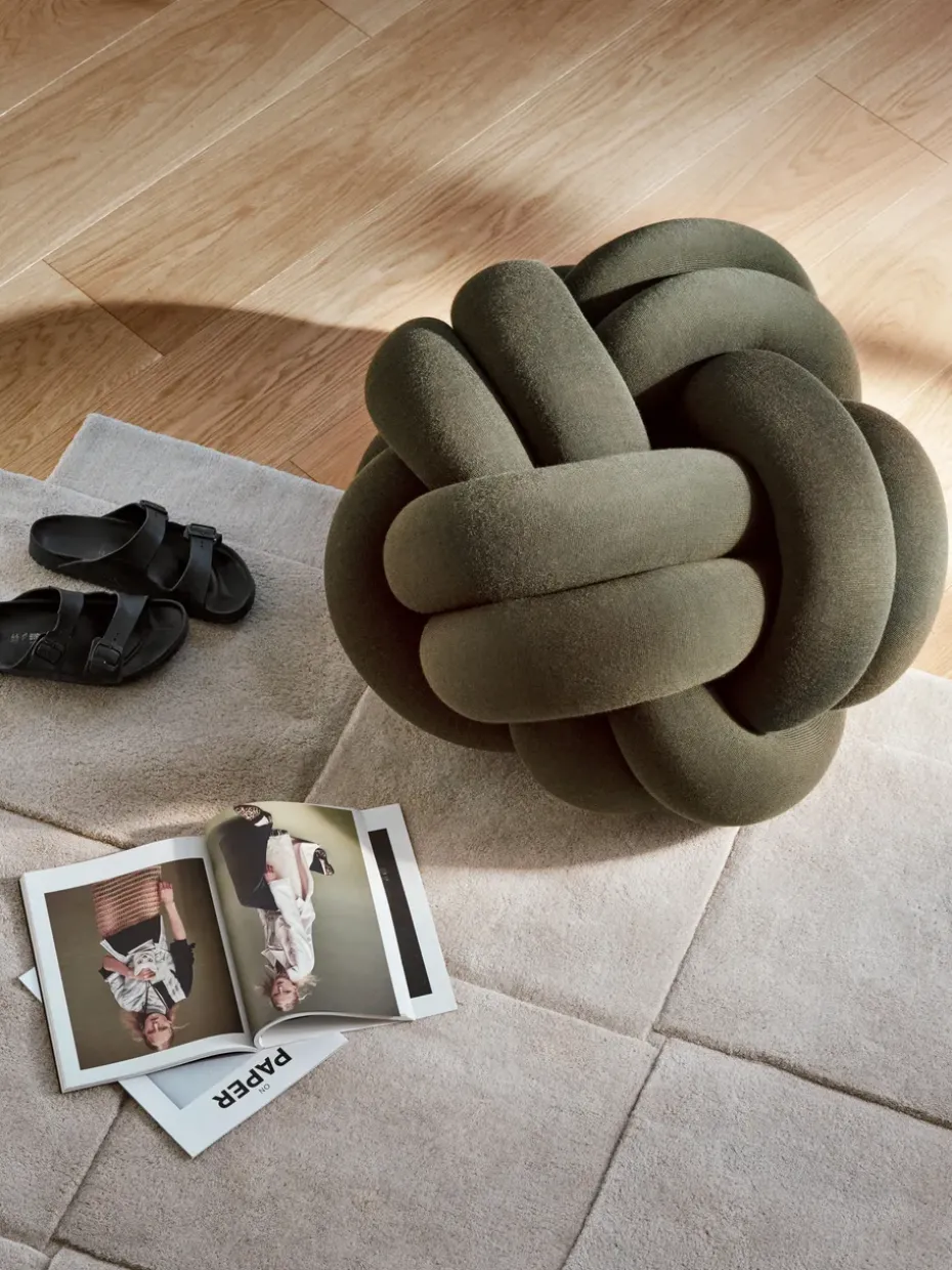 Cojín Knot XL, Forest Green