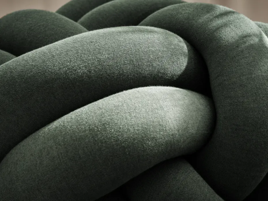 Cojín Knot XL, Forest Green