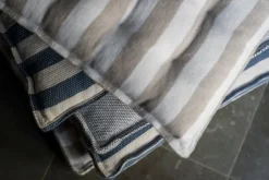 Cojín para asiento Ernst 45x45 cm, Blanco-azul