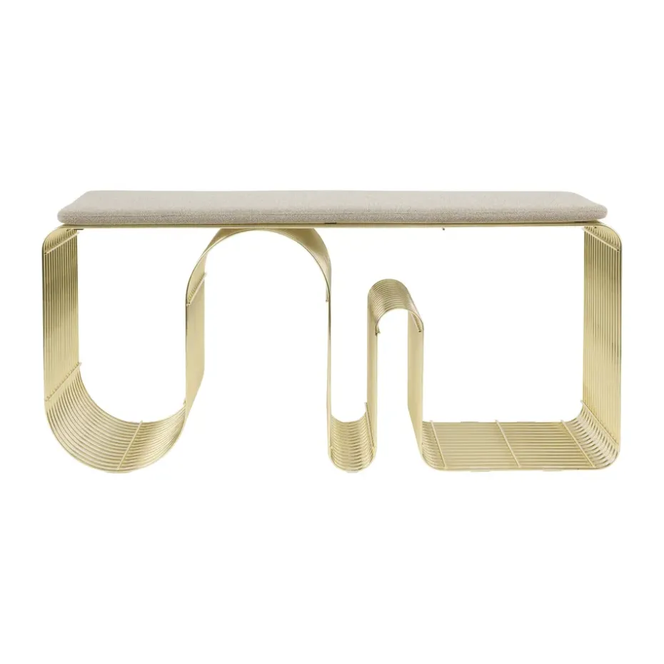 Cojín para banco Curva 32x95,5 cm, Taupe