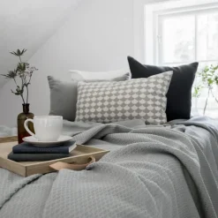 Colcha de cama Kimono 139x260 cm, concrete (gris)