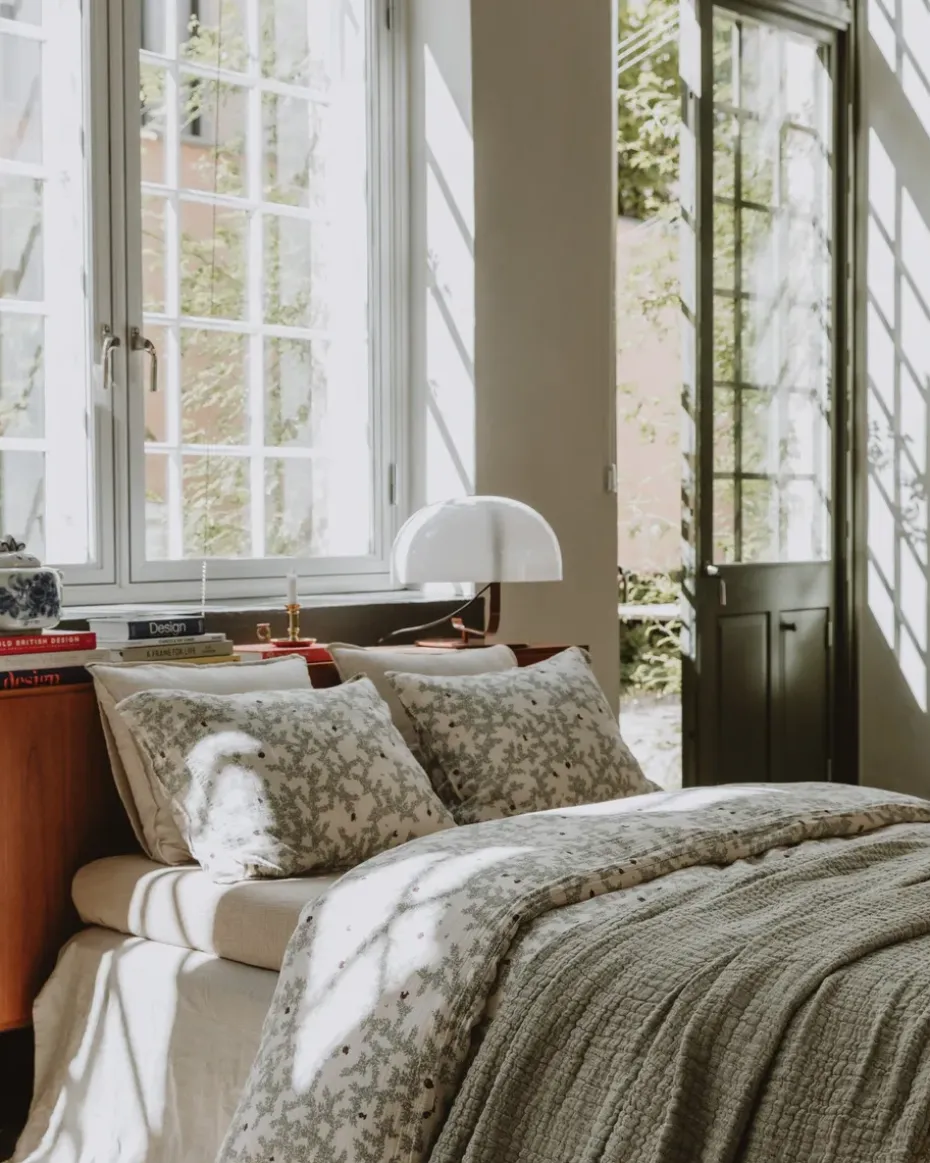 Colcha de cama Mellow doble, Kale, 160x260 cm