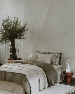 Colcha de cama Mellow doble, Lin, 160x260 cm